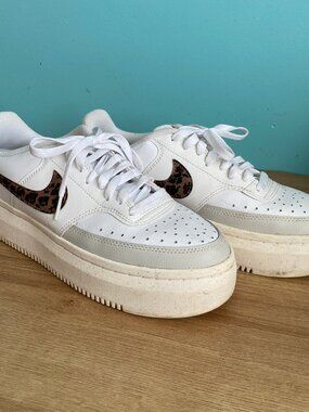 Nike Court Vision Alta 'Leopard' - Womens size 10.5 - EUC